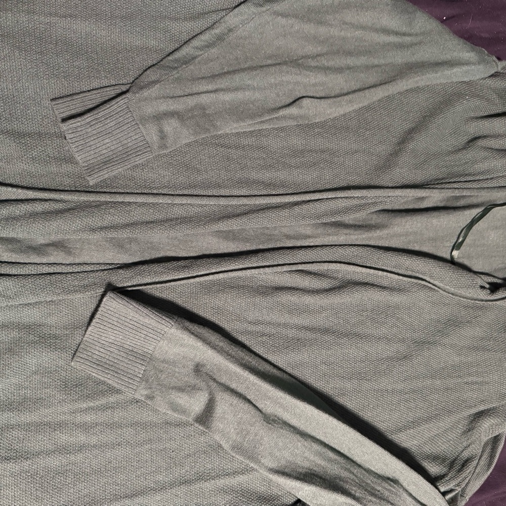 Lane Bryant Charcoal Knit Cardigan